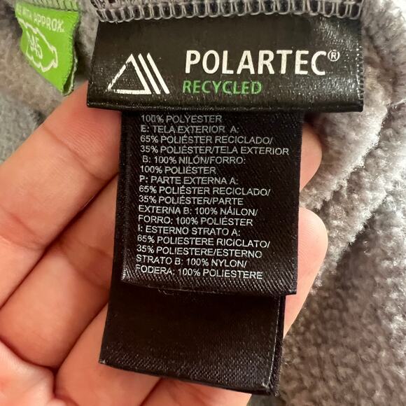 The North Face Polartec Recycled Fleece Jacket Womens Small Gray Full Zip - Picture 5 of 14